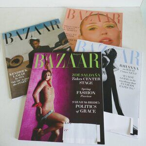Harper's Bazaar 4 pack magazines November 2024 to March 2025